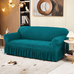 Turkish Style Bubble Sofa Cover – Teal