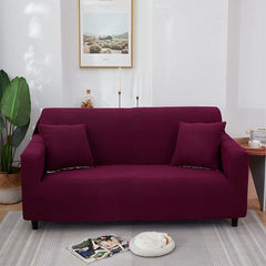 Jersey Sofa Cover - Maroon