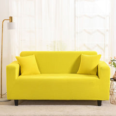 Jersey Sofa Cover - Yellow
