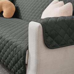 Ultrasonic Quilted Sofa Cover Grey