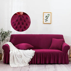 Turkish Mesh Sofa Cover – Maroon