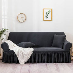 Turkish Sofa Cover – Dark Grey