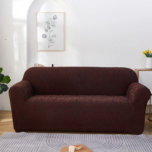 Jersey Sofa Cover - Dark Brown