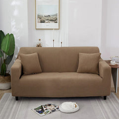 Jersey Sofa Cover - Light Brown