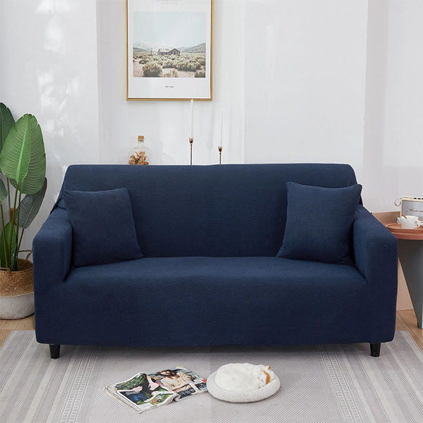 Jersey Sofa Cover - Navy Blue