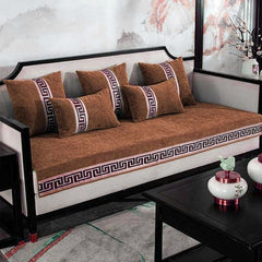 Velvet Sofa Covers Splendid with Cushion Covers Copper